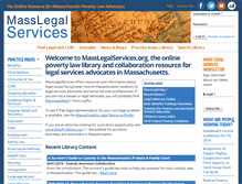 Tablet Screenshot of masslegalservices.org